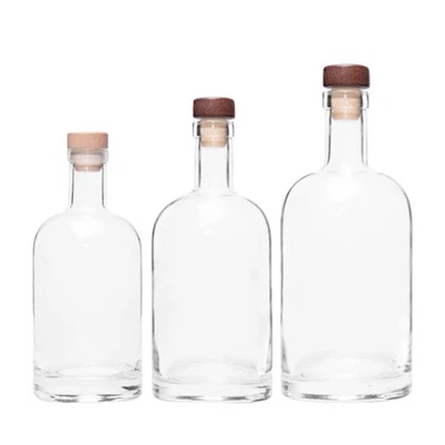 Konkurransedyktig pris 750ml Vodka glassflaske med kork