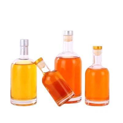 Tilpasset 750 ml transparent vodka vinflaske