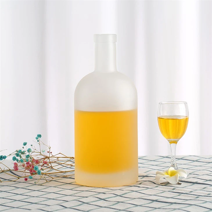 Customized Chinese Factory Frosted Round Bottle