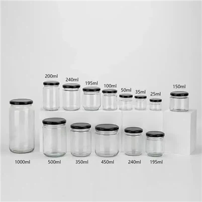 Egendefinert firkantet honningglasskrukkebeholder