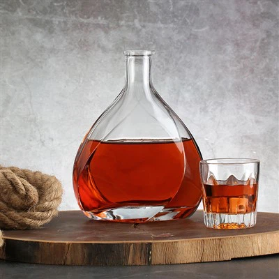 Hot Sale Peach Shape glassflaske